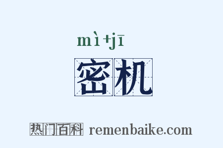 密机是什么意思的图片